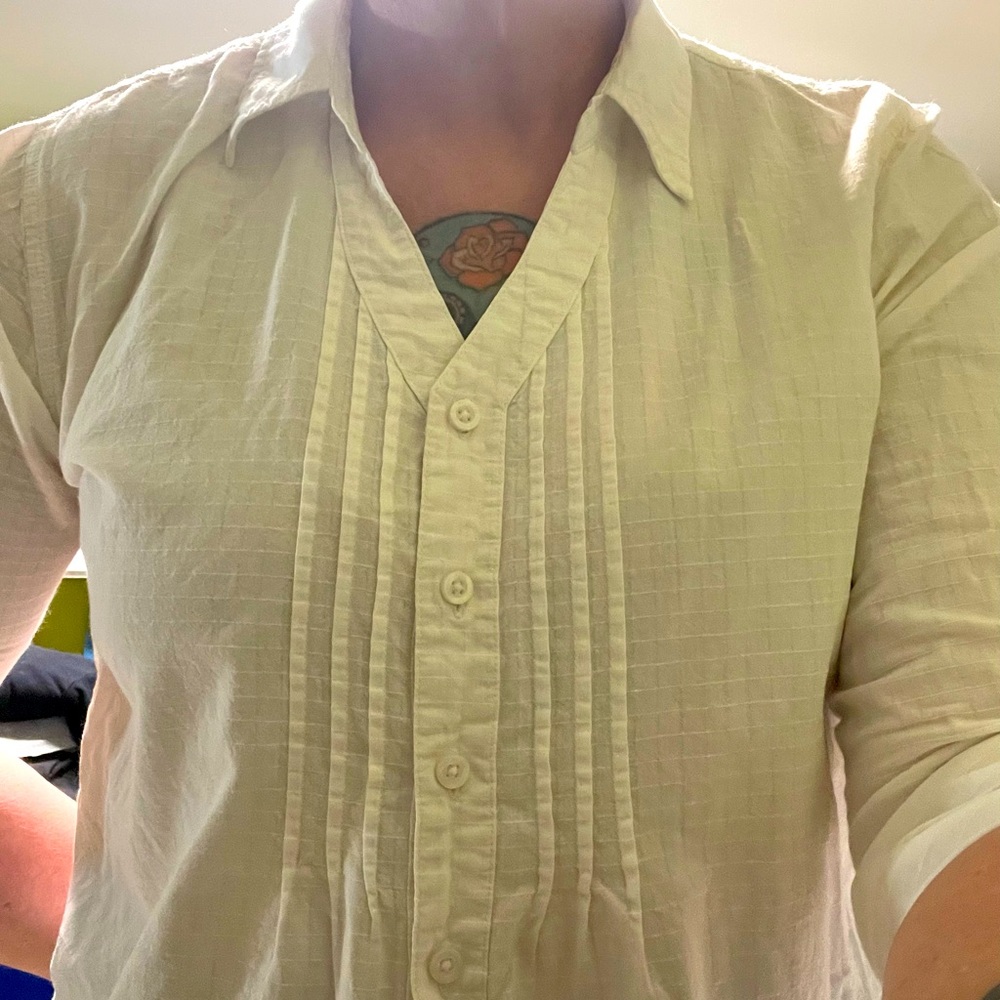 White Stag Button Down Top Size Large - image 1